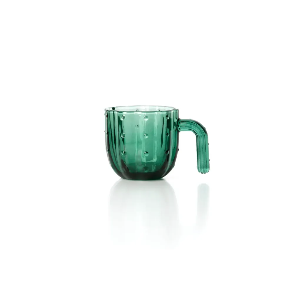 De Stack--Cactus Glazen - Groen - Set van 4