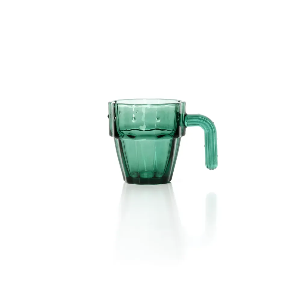 De Stack--Cactus Glazen - Groen - Set van 4