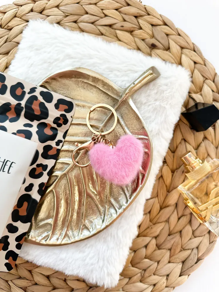 Sleutelhanger Fluffy roze Stationery & Gift