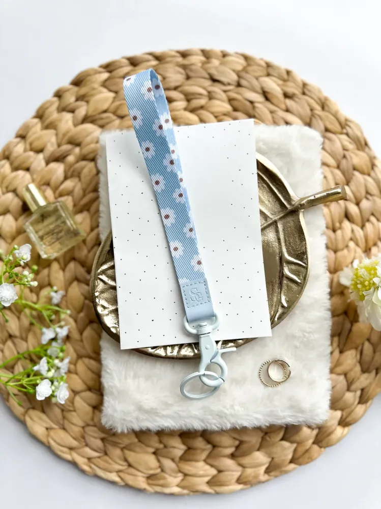 Sleutelkoord bloemetjes Stationery & Gift