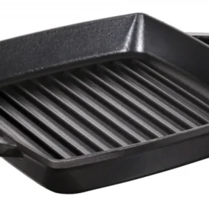 Grillpan met 2 grepen Zwart 23 x 23 cm Staub