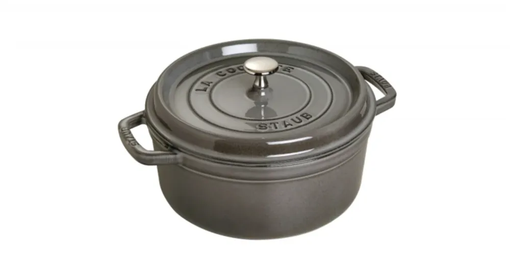 Ronde Braadpan Grafietgrijs 26 cm Staub