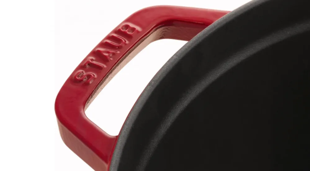 Ronde Braadpan Kersenrood 22 cm Staub
