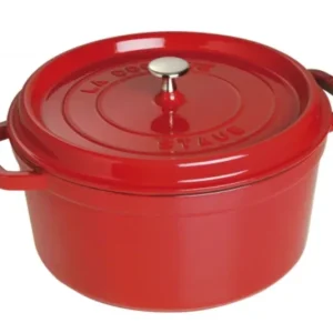 Ronde Braadpan Kersenrood 28 cm Staub