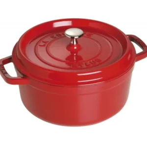 Ronde Braadpan Kersenrood 26 cm Staub