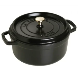 Ronde Braadpan Zwart 24 cm Staub
