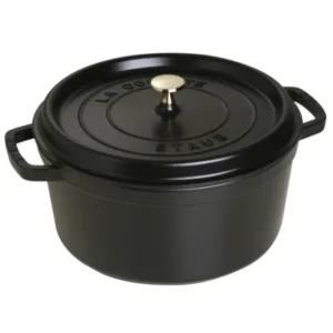 Ronde Braadpan Zwart 28 cm Staub