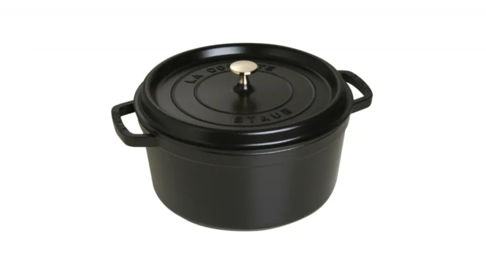 Ronde Braadpan Zwart 28 cm Staub