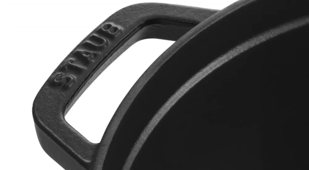Ronde Braadpan Zwart 28 cm Staub