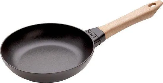 Staub Bakpan houten greep 20 cm - zwart