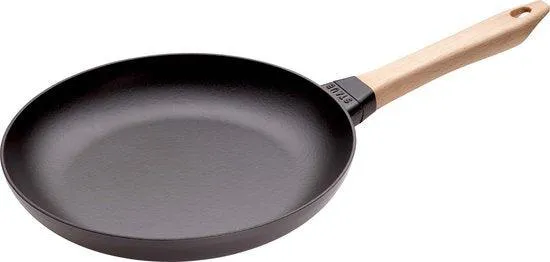 Staub Bakpan houten greep 28 cm - zwart