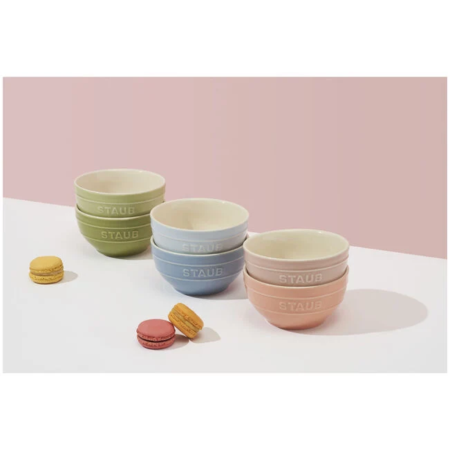 Staub Ceramique set kommetjes 12cm macaron 6-delig