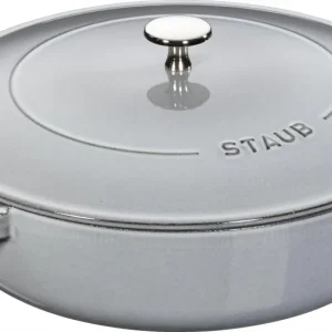 Staub Chistera Sauteerpan 28 cm - grafietgrijs