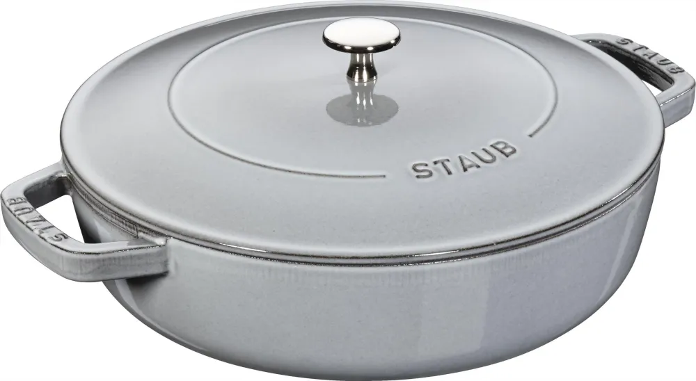 Staub Chistera Sauteerpan 28 cm - grafietgrijs