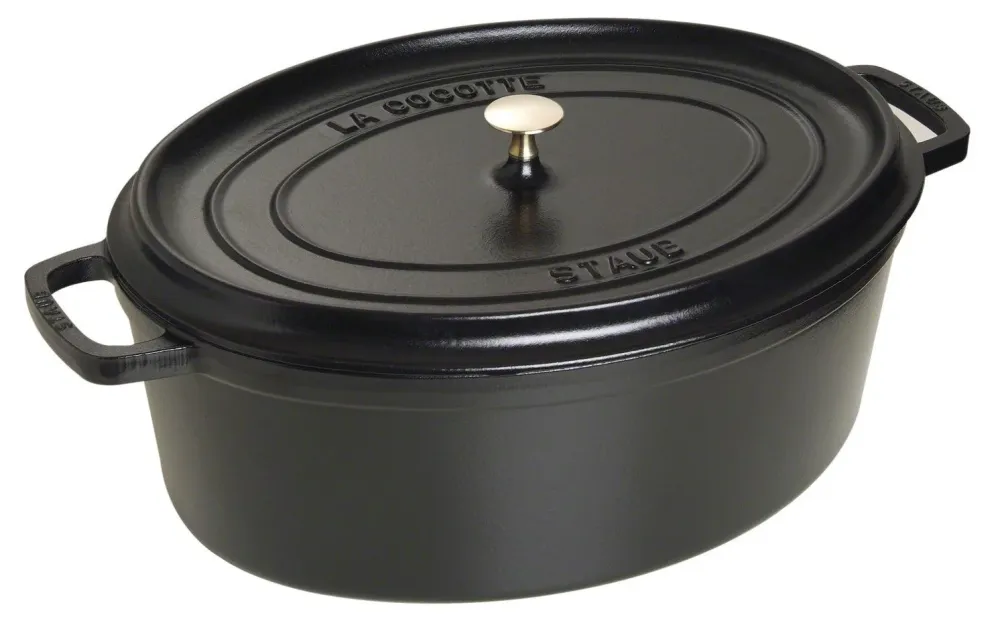 Staub Cocotte , ovaal 41 cm - zwart