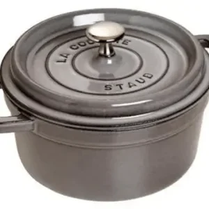 Staub Cocotte , rond 20 cm - grafietgrijs