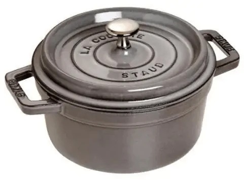 Staub Cocotte , rond 20 cm - grafietgrijs