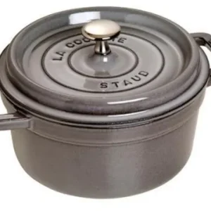 Staub Cocotte , rond 18 cm - grafietgrijs