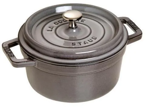 Staub Cocotte , rond 18 cm - grafietgrijs