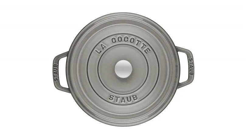 Staub Cocotte , rond 18 cm - grafietgrijs