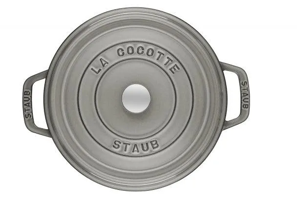 Staub Cocotte , rond 26 cm - grafietgrijs