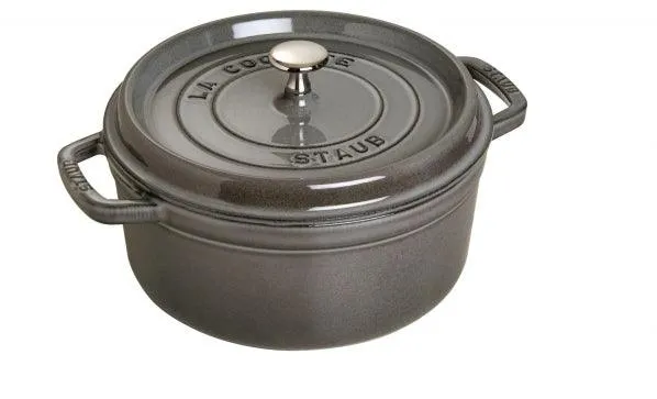 Staub Cocotte , rond 26 cm - grafietgrijs