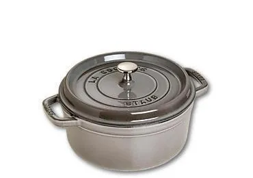 Staub Cocotte , rond 24 cm - grafietgrijs