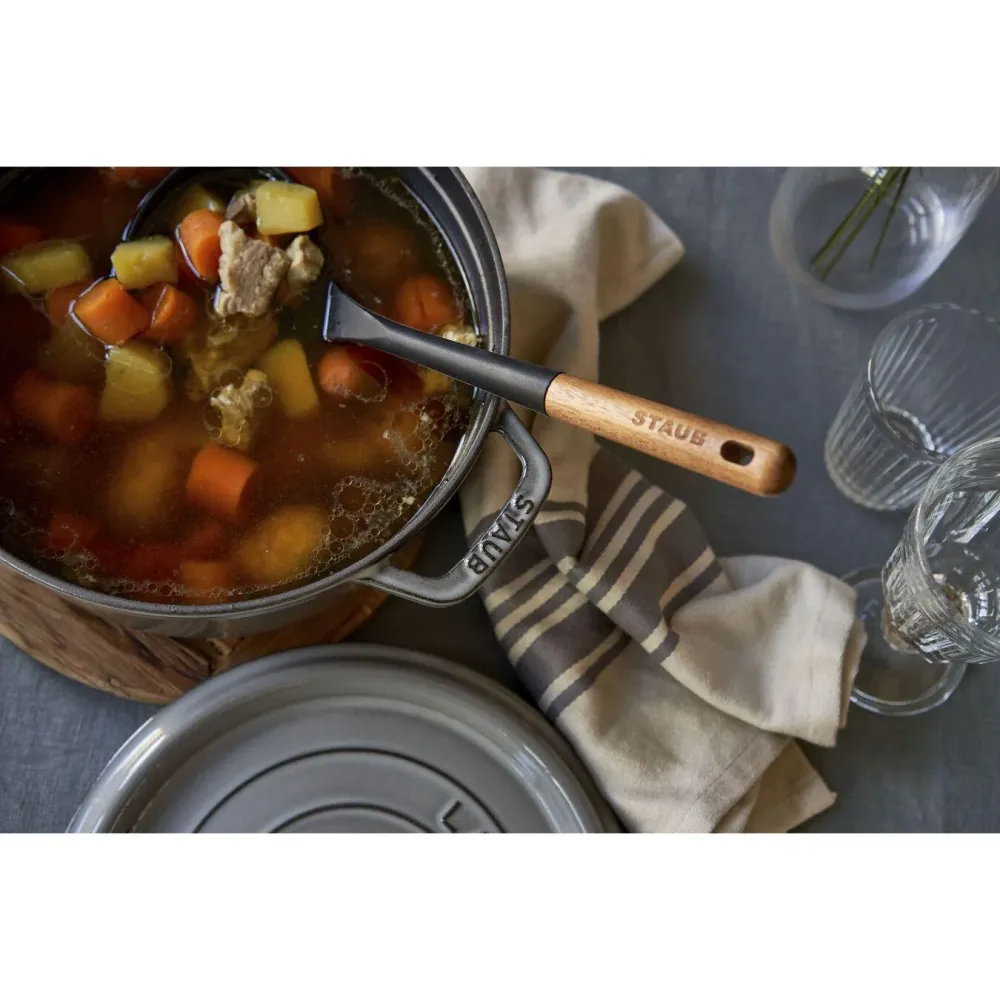 Staub Cocotte , rond 24 cm - grafietgrijs