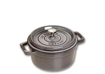 Staub Cocotte , rond 22 cm - grafietgrijs