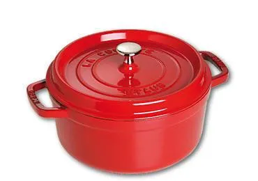 Staub Cocotte , rond 26 cm - kers