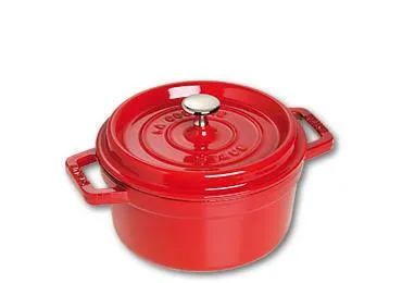Staub Cocotte , rond 22 cm - kers