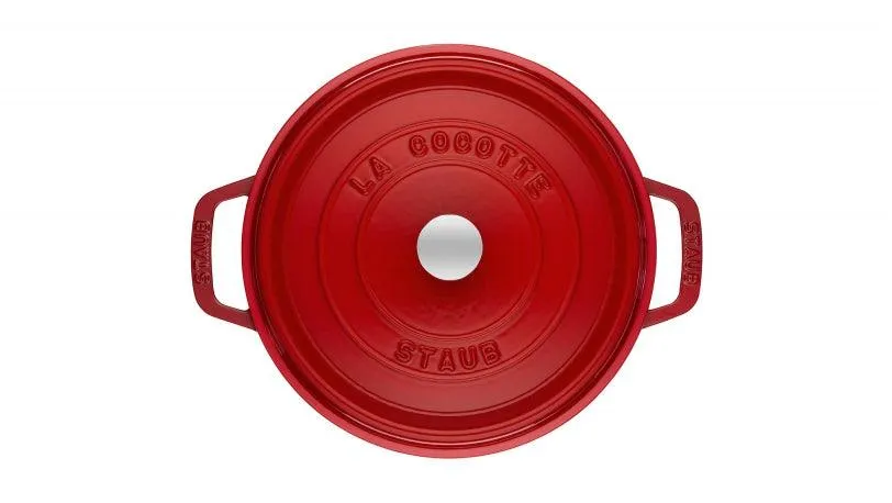 Staub Cocotte , rond 22 cm - kers