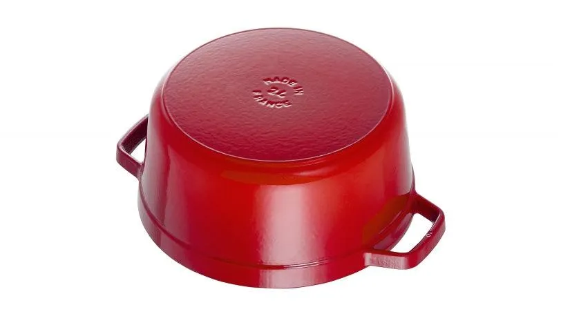 Staub Cocotte , rond 22 cm - kers