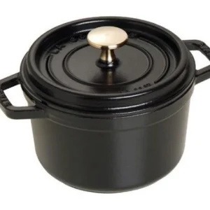 Staub Cocotte , rond 16 cm - zwart