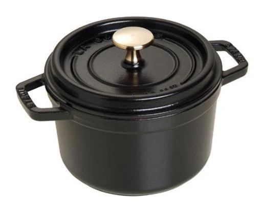 Staub Cocotte , rond 16 cm - zwart
