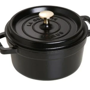 Staub Cocotte , rond 20 cm - zwart