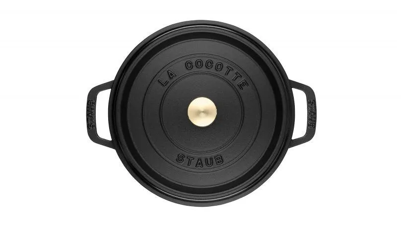 Staub Cocotte , rond 20 cm - zwart