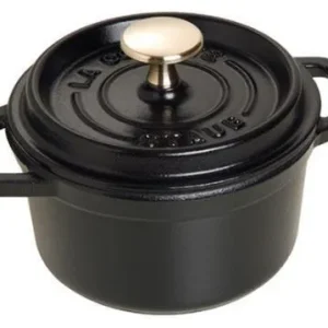 Staub Cocotte , rond 14 cm - zwart