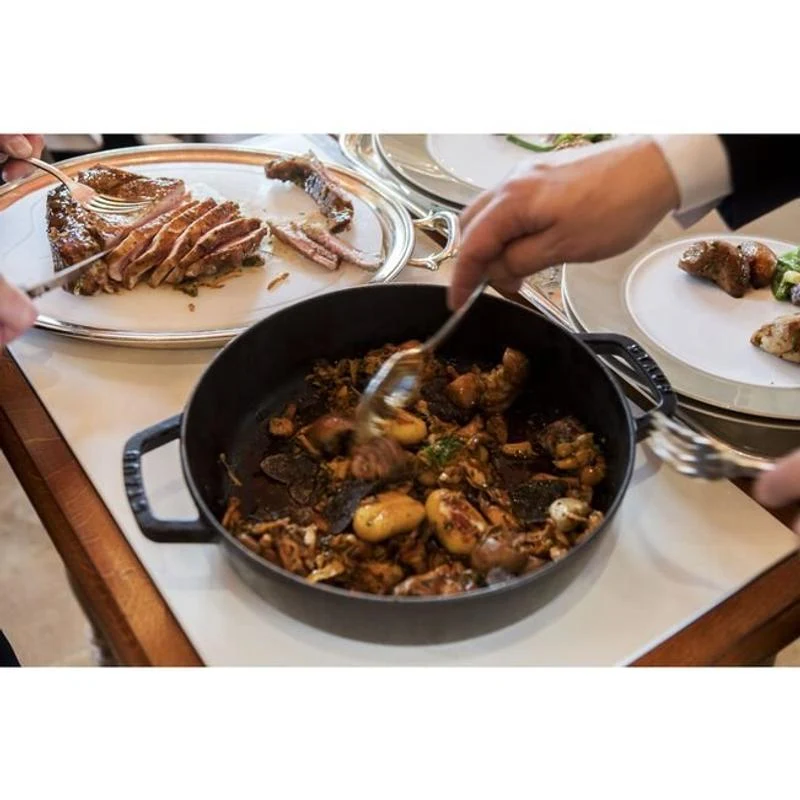 Staub gietijzer braadpan/paellapan met 26cm