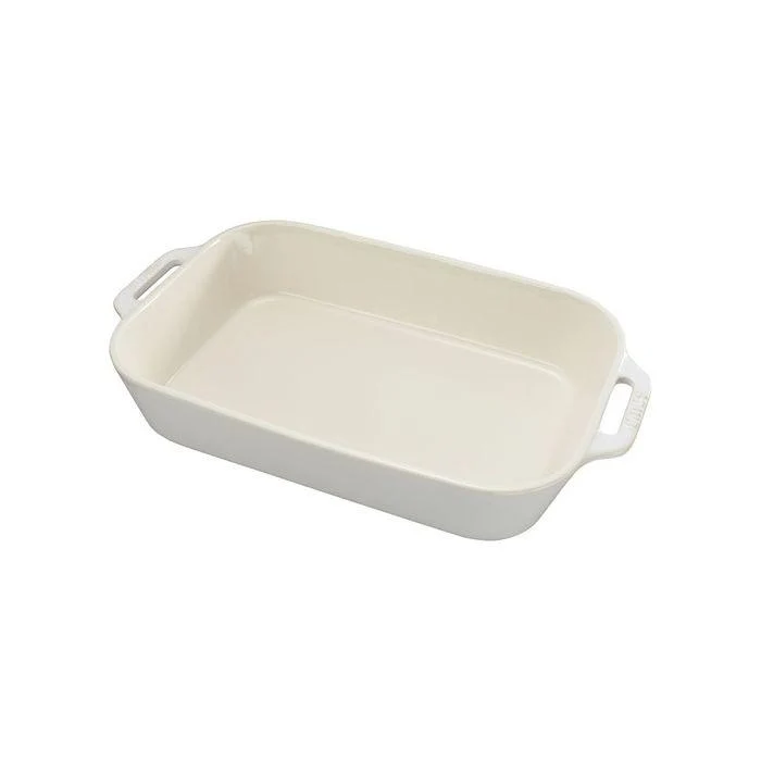 Staub Gratineerschaal 34 x 24 cm - ivoor
