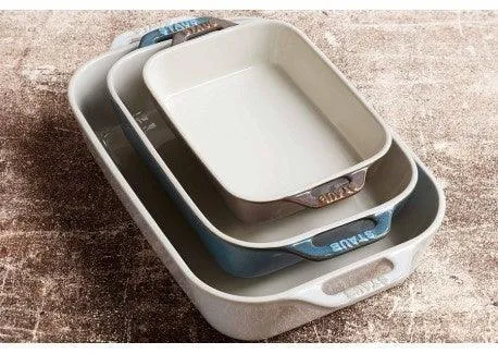Staub Gratineerschaal 20 x 16 cm - ivoor