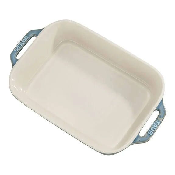 Staub Gratineerschaal 27 x 20 cm - turquoise