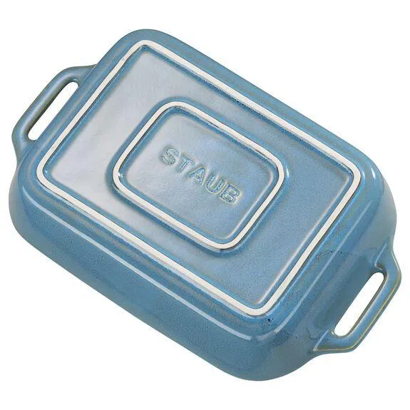 Staub Gratineerschaal 27 x 20 cm - turquoise