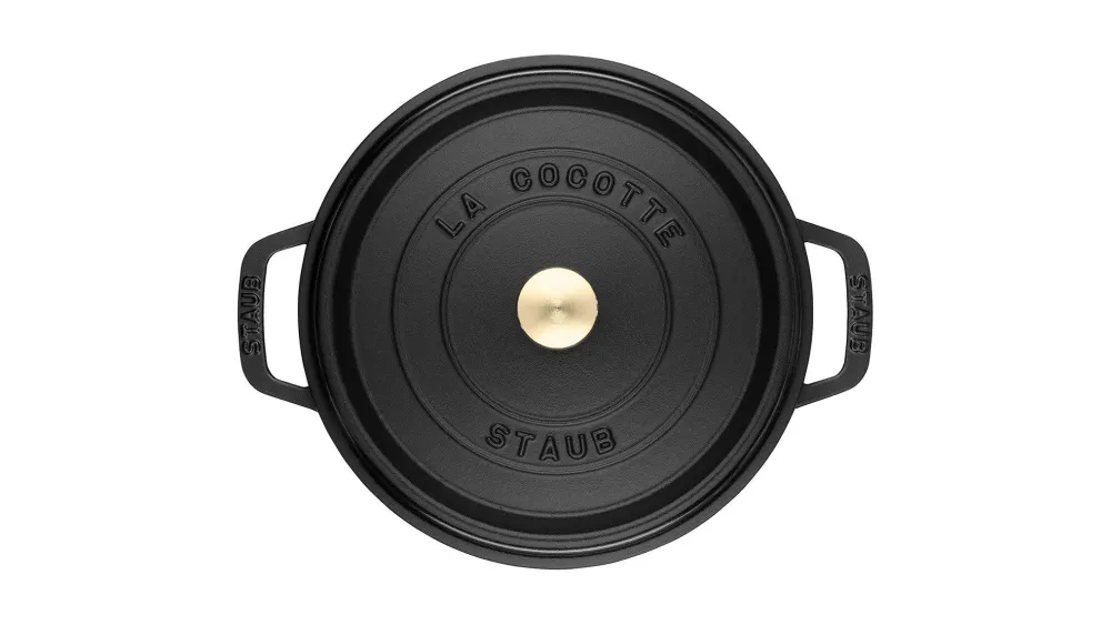 Staub Ronde stoofpot 30 cm Zwart