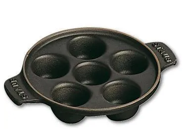 Staub Slakkenpan 14 cm - zwart