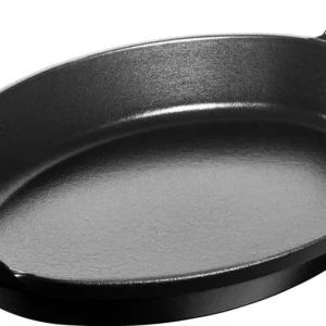 Staub Stapelbaar bord , ovaal 32 cm - zwart