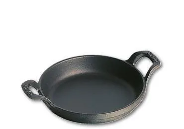 Staub Stapelbaar bord , rond 16 cm - zwart