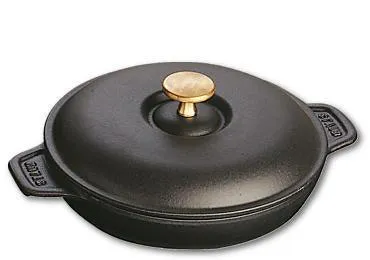Staub Warm bord , rond 20 cm - zwart