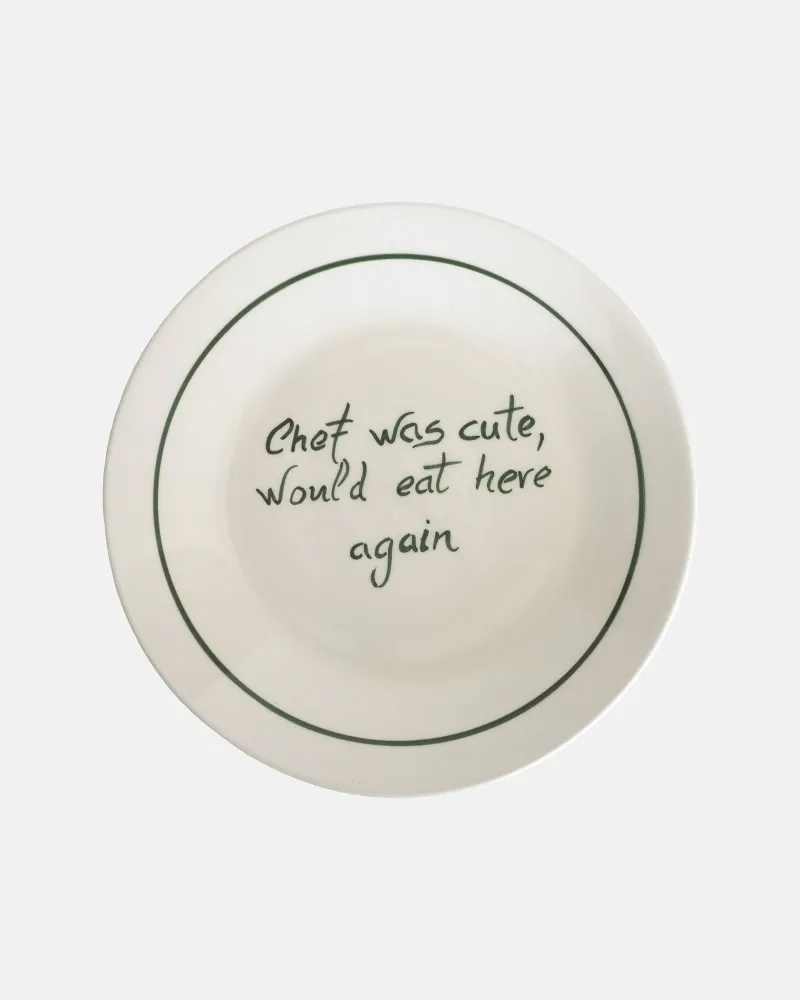 Studio Noticed Bord "Chef was cute, would eat here again"