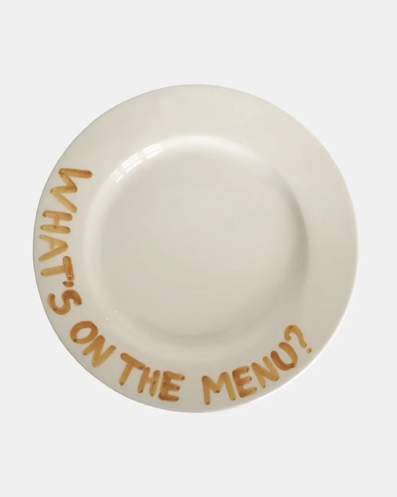 Studio Noticed Bord "What's on menu?"